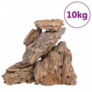 vidaXL Pierres du dragon 10 kg m&eacute;lange de couleurs 10-30 cm