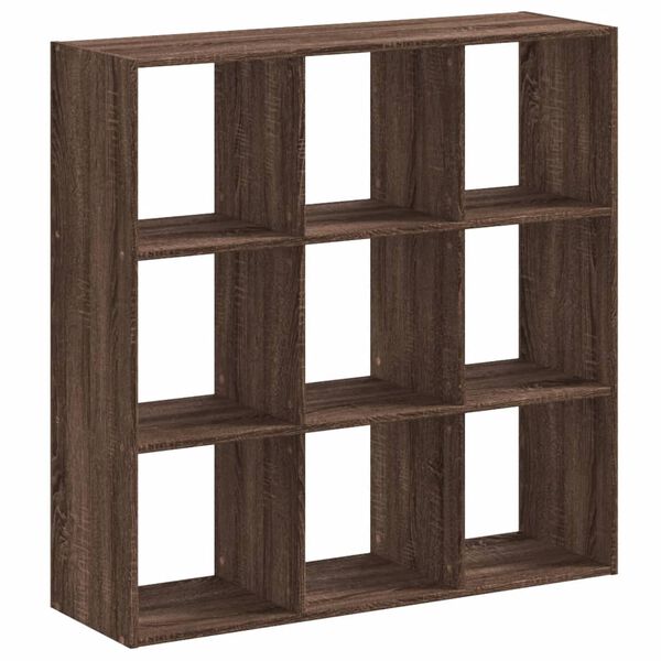 vidaXL Bibliothèque chêne marron 102x32x102 cm bois d'ingénierie