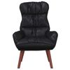 vidaXL fauteuil Noir 69 x 74 x 93 cm Simili cuir
