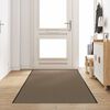 vidaXL Tapis d'entr&eacute;e Autre Beige et Noir 120 x 400 cm