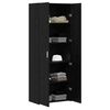 vidaXL Haut Armoire 2 pcs Ch&ecirc;ne noir 70 x 42,5 x 185 cm