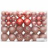 vidaXL Boules de Noël 100 pcs rose et rosé 3 / 4 / 6 cm