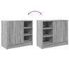 vidaXL Armoire d'&eacute;vier sonoma gris 63x29x55 cm bois d'ing&eacute;nierie