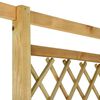 vidaXL Pergola d'angle avec banc 166x81x174 cm Bois de pin imprégné