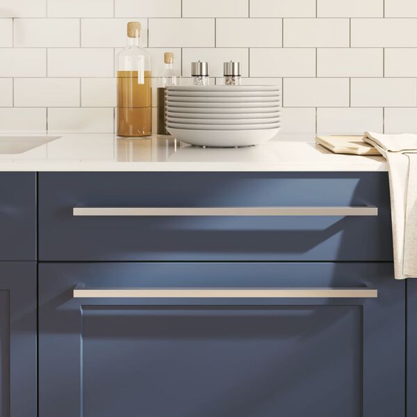 vidaXL Poign&eacute;es d'armoire 20 pcs argent&eacute; 480 mm acier inoxydable