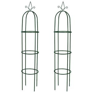 vidaXL Arche de jardin en forme de tour 2 pcs