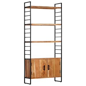 vidaXL Biblioth&egrave;que &agrave; 4 niveaux 80x30x180 cm Bois d'acacia massif