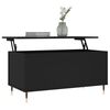 vidaXL Table basse Noir 90x44,5x45 cm Bois d'ing&eacute;nierie