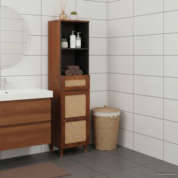 vidaXL Buffet Marron 38 x 33,5 x 160 cm Bois de mangue massif