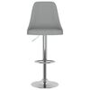 vidaXL Tabourets de bar lot de 2 gris clair tissu