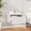 vidaXL Table de chevet murale blanc 34x30x20 cm