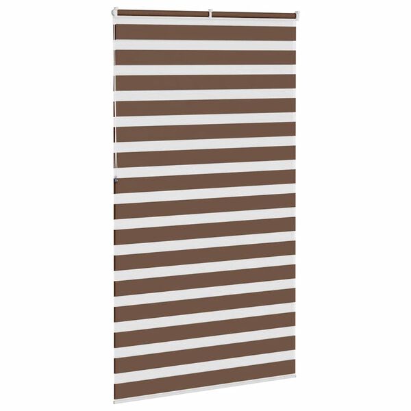 vidaXL Store z&egrave;bre marron 130x230cm largeur du tissu 125,9cm polyester