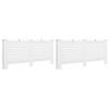 vidaXL Cache-radiateurs 2 pcs Blanc 172x19x81,5 cm MDF