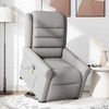 vidaXL Fauteuil de massage inclinable gris nuage tissu