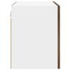 vidaXL Armoire suspendue Ch&ecirc;ne fum&eacute; et Blanc 50 x 31 x 40 cm