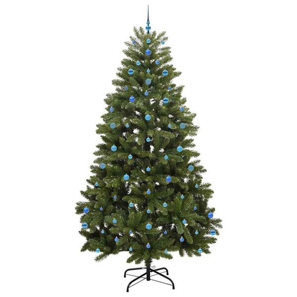 vidaXL Sapin de No&euml;l artificiel avec 300 LED Vert 270 cm PVC et m&eacute;tal
