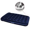 Bestway Lit gonflable floqu&eacute; avec pompe &agrave; pied int&eacute;gr&eacute;e 203x152x28 cm