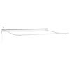 vidaXL Auvent R&eacute;tractable Blanc 400 &times; 300 cm Polyester et m&eacute;tal