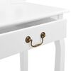 vidaXL Coiffeuse et tabouret Blanc 65x36x128 cm Bois de paulownia MDF