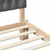 vidaXL Cadre de lit avec tête de lit rembourrée Marron 180 x 200 cm
