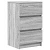 vidaXL Tables de chevet avec 3 tiroirs 2 pcs sonoma gris 39x35x65 cm