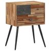 vidaXL Table de chevet 47x31,5x60 cm bois massif de teck