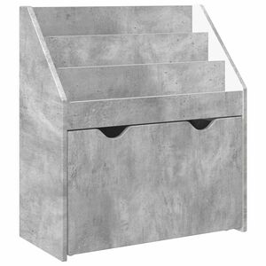 vidaXL Biblioth&egrave;que pour enfants Gris b&eacute;ton 60 x 29,5 x 69 cm