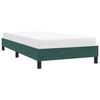 vidaXL Cadre de lit sans matelas vert fonc&eacute; 100x220 cm velours
