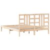 vidaXL Cadre de lit sans matelas 160x200 cm bois massif