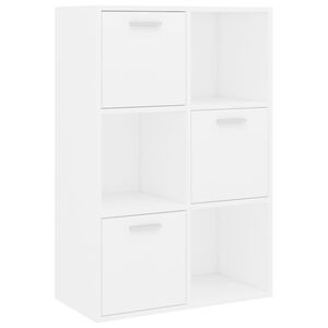 vidaXL Armoire de rangement Blanc 60x29,5x90 cm Bois d'ing&eacute;nierie