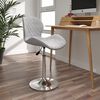 vidaXL Tabouret de bar Gris clair Velours