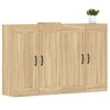 vidaXL Armoires murales 2 pcs ch&ecirc;ne sonoma bois d'ing&eacute;nierie