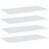 vidaXL Panneaux de biblioth&egrave;que 4 pcs blanc brillant bois d&rsquo;ing&eacute;nierie