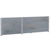 vidaXL Colliers de palette 3 pcs gris 120x80 cm bois de pin solide