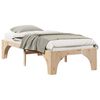 vidaXL Cadre de lit Marron 90 x 200 cm Pin massif