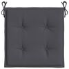 vidaXL Coussins de chaise de jardin lot de 6 anthracite 50x50x4 cm