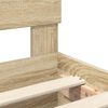 vidaXL Cadre de lit Ch&ecirc;ne Sonoma 90 x 190 cm Bois d'ing&eacute;nierie