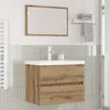 vidaXL Ensemble de mobilier de salle de bain 3 pcs Ch&ecirc;ne artisanal