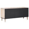 vidaXL Meuble TV Blanc 105 x 33,5 x 46 cm Bois de mangue massif