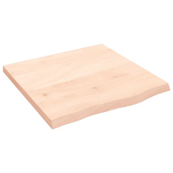 vidaXL Comptoir de salle de bain 60x60x(2-4) cm bois massif non trait&eacute;