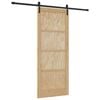 vidaXL Porte coulissante Naturel 86 x 211 cm Bois de pin massif