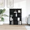 vidaXL Cubes de rangement 12 pcs Noir PP