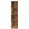 vidaXL Armoire d'angle vieux bois 33x33x132 cm bois d'ing&eacute;nierie