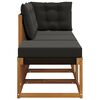 vidaXL Canap&eacute;s modulaires d'ext&eacute;rieur avec coussin 3 Pi&egrave;ce Naturel