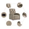 vidaXL Fauteuil inclinable Cappuccino Similicuir