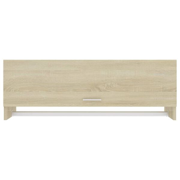 vidaXL Garde-robe ch&ecirc;ne sonoma 100x32,5x35 cm bois d'ing&eacute;nierie