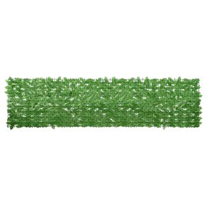 vidaXL &Eacute;cran de balcon avec feuilles vert 300x75 cm