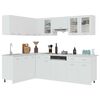vidaXL Ensemble de 11 meubles de cuisine "Lyon" en bois d'ing&eacute;nierie blanc