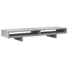 vidaXL Support de moniteur gris b&eacute;ton 100x27x15 cm bois d'ing&eacute;nierie