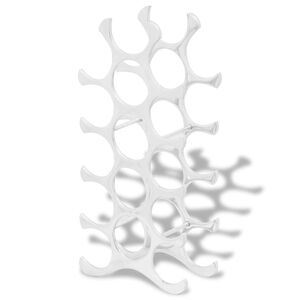 vidaXL Casier &agrave; bouteilles pour 15 bouteilles Argent&eacute; Aluminium